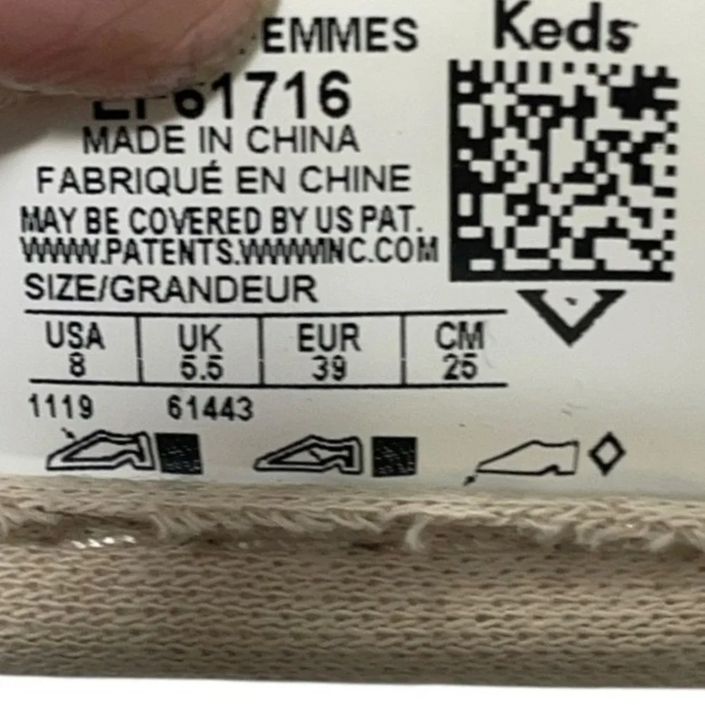 Keds Emme Espadrille Wedge Flats Canvas‎ Memory Deluxe Comfort Women's 8 *READ*